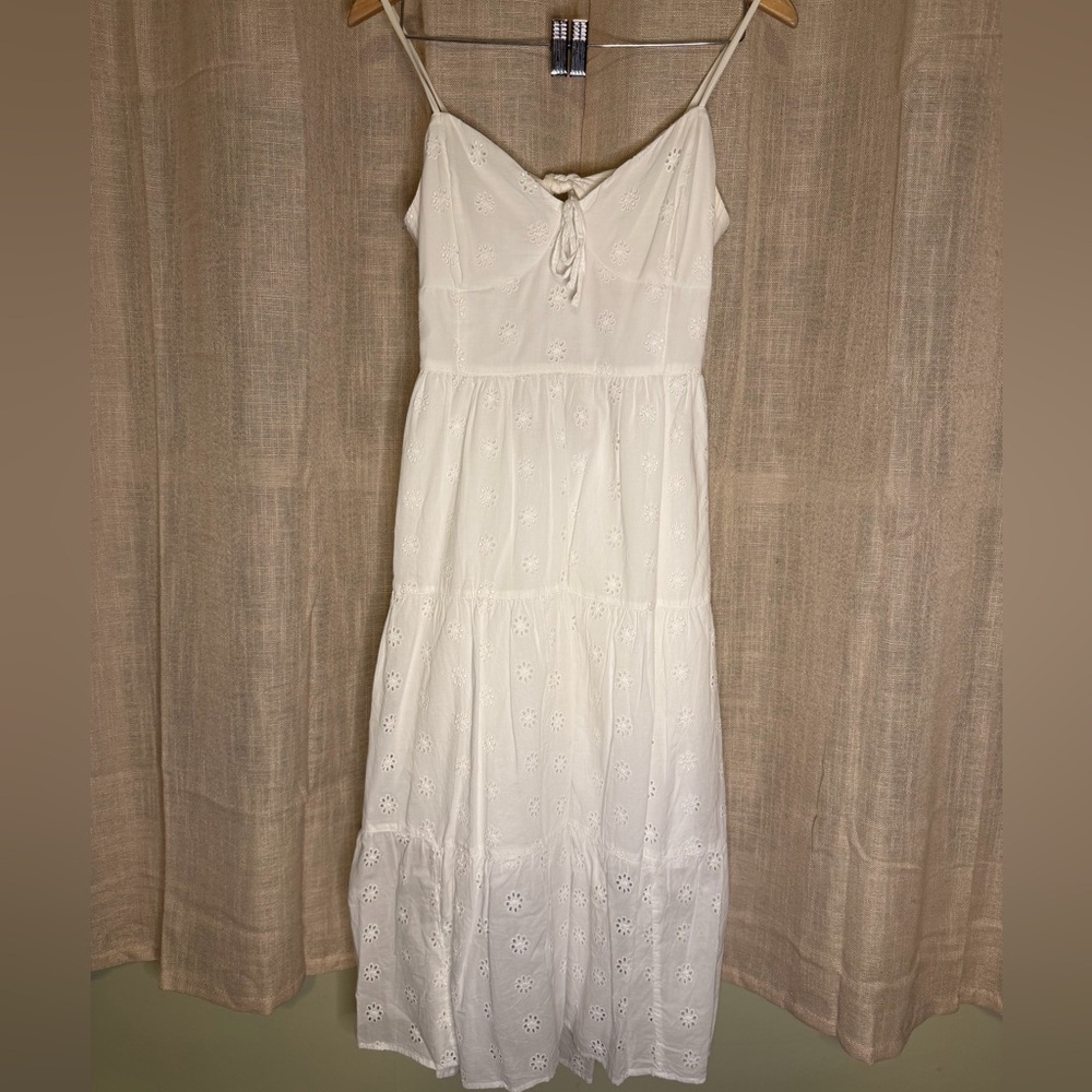 Hollister White Maxi Dress